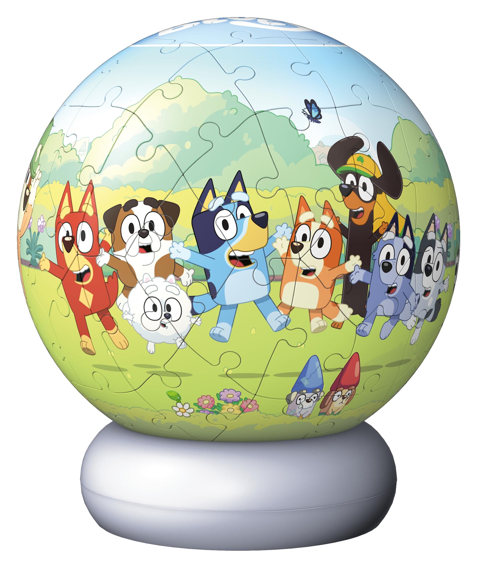 3D Puzzle-Ball Nachtlicht Bluey: Erleben Sie Puzzeln in der 3. Dimension!