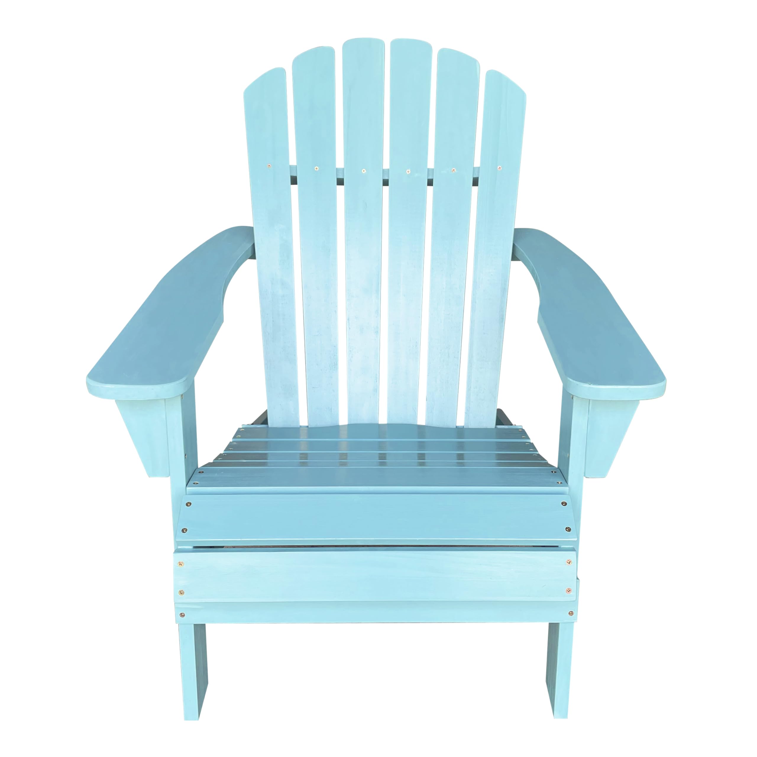 AXI Carmen Adirondackstuhl aus Holz in Pastellblau | Gartenstuhl/Loungestuhl/Adirondack Stuhl/Chair aus Holz für 1 Person mit Armlehnen & hoher Rückenlehne | 90,5 x 78,4 x 93 cm