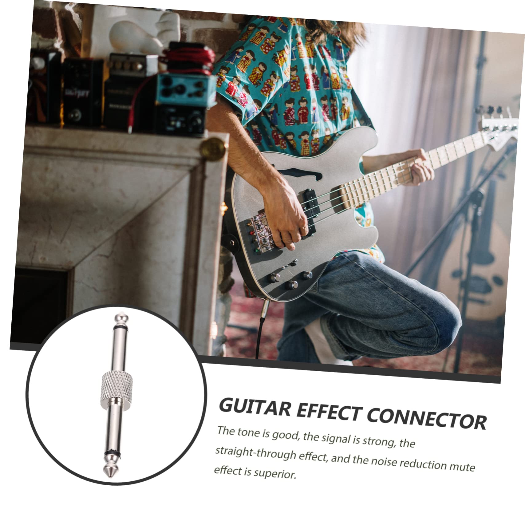 ibasenice 15stücke Gitarrenpedal Verbindungsadapter Audio-koppler Für Effektpedale Nickelbeschichtet Einfache Installation Optimal Für Pedalboards