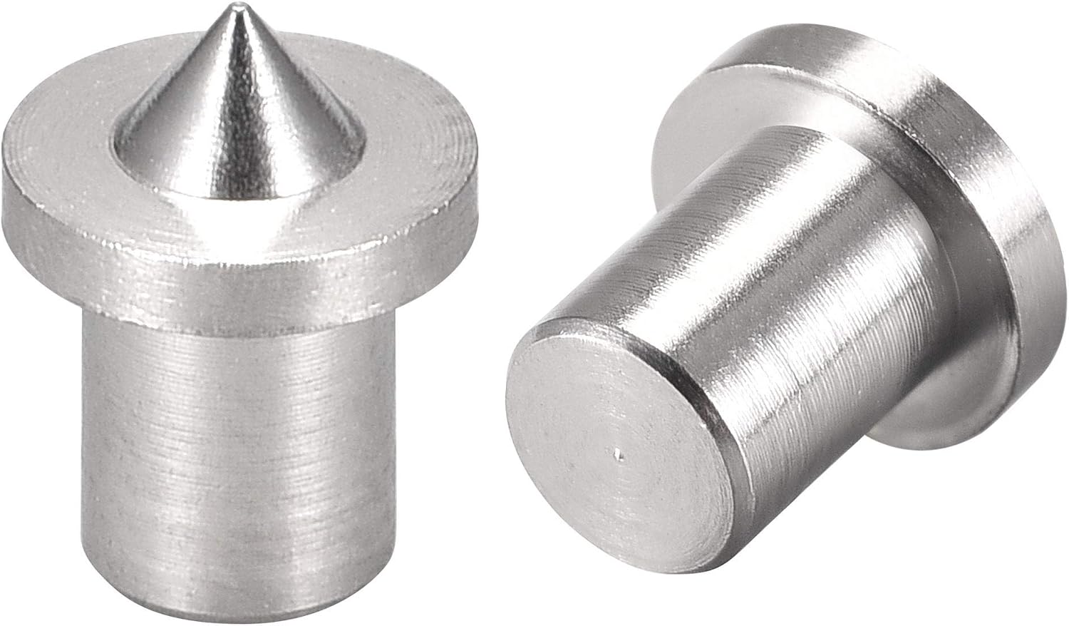 sourcing map 4mm Drill Center for Dowel and Tenon Stainless Steel, Woodworking Doweling Centering Tool 8Pcs