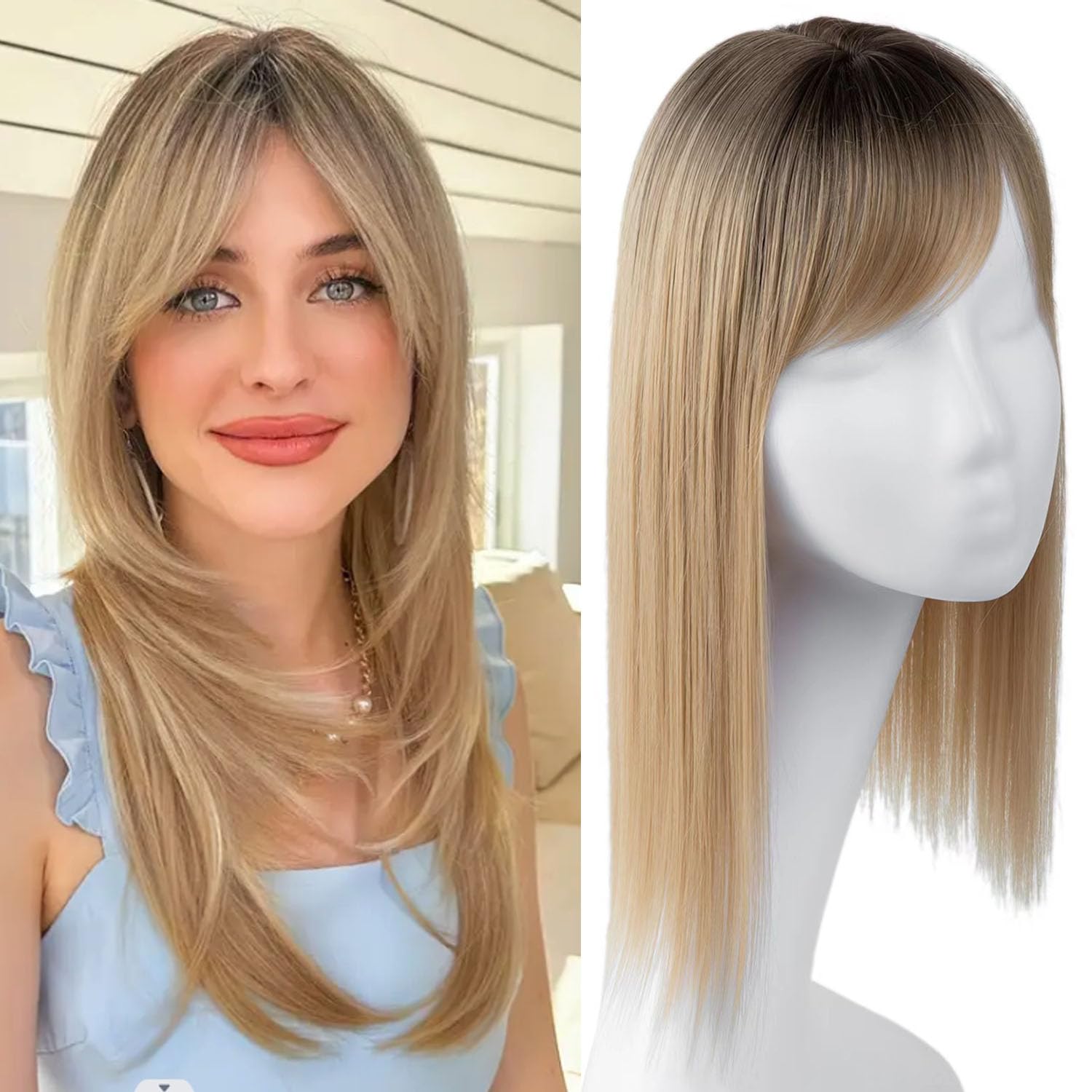 16 Inch Hair Toppers for Women Toppers with Thinning Hair