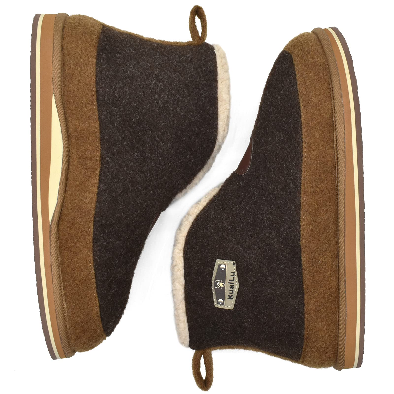 KuaiLu Pantofole Stivaletto Uomo Invernali Babbucce Calde Peluche Pelose Foderata Chiuse Pantofola Stivali Casa Comode Memory Foam Slippers con Indoor outdoor Antiscivolo Suola