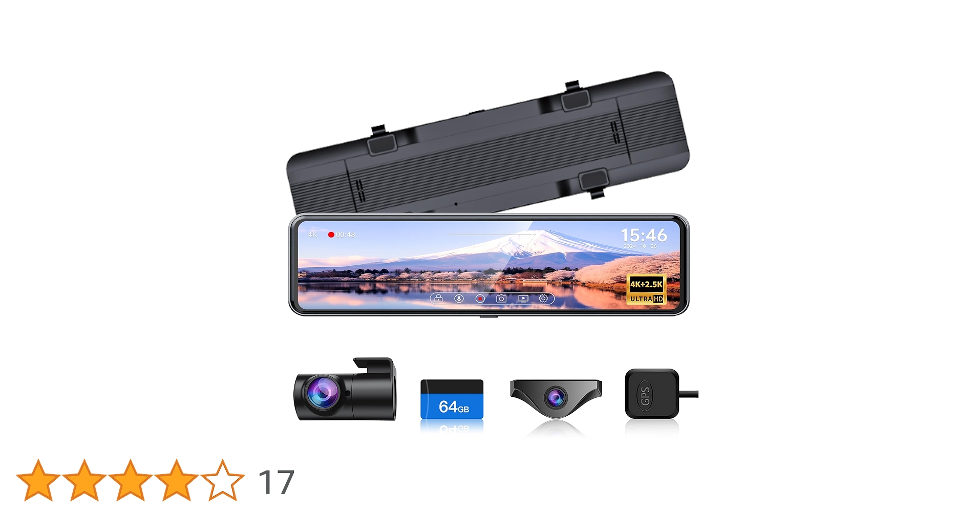 Amazon | Changer ドライブレコーダー ミラー型 分離【2025進級版&4K+