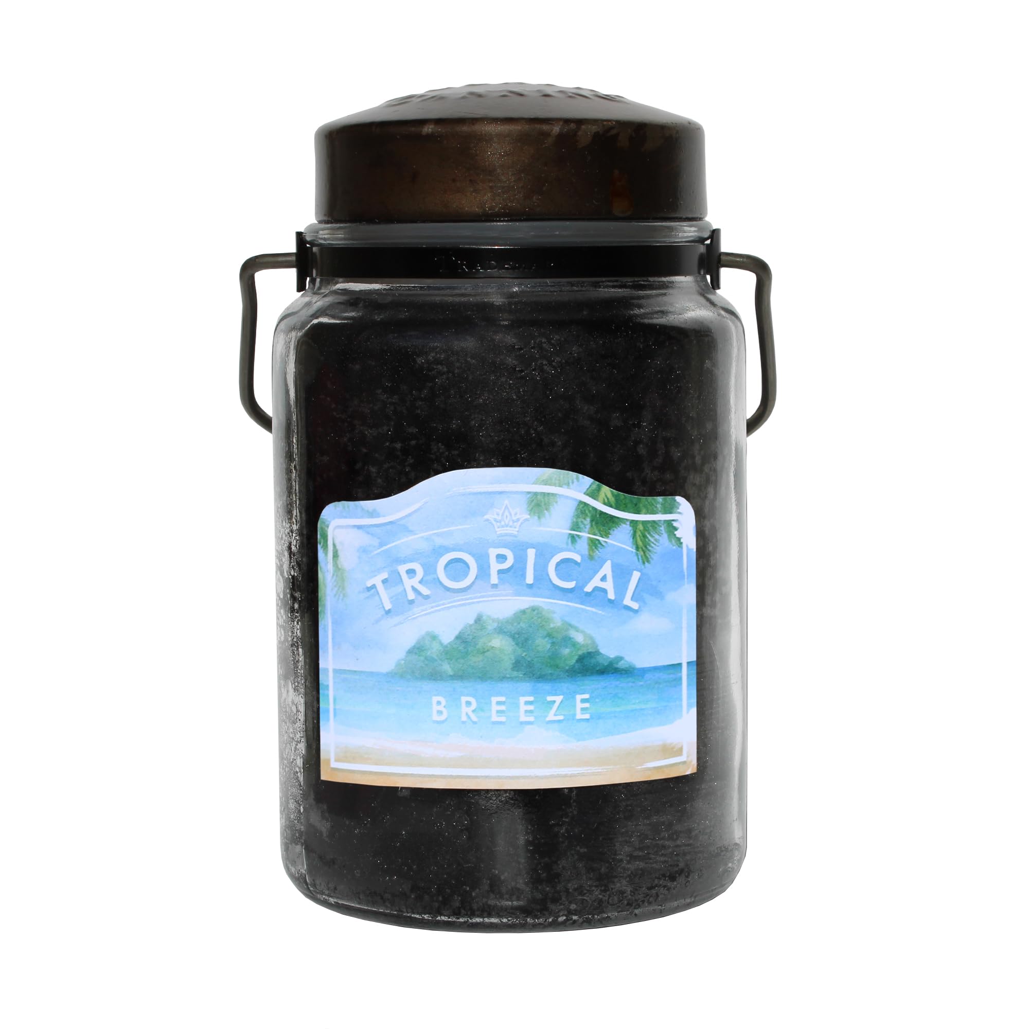 McCall’s Candles | Tropical Breeze | 26 oz Scented Candle | USA-Poured | Vintage Rustic Jar with Carrying Handle | Tropical Fruit &amp; Sweet Citrus Fragrance