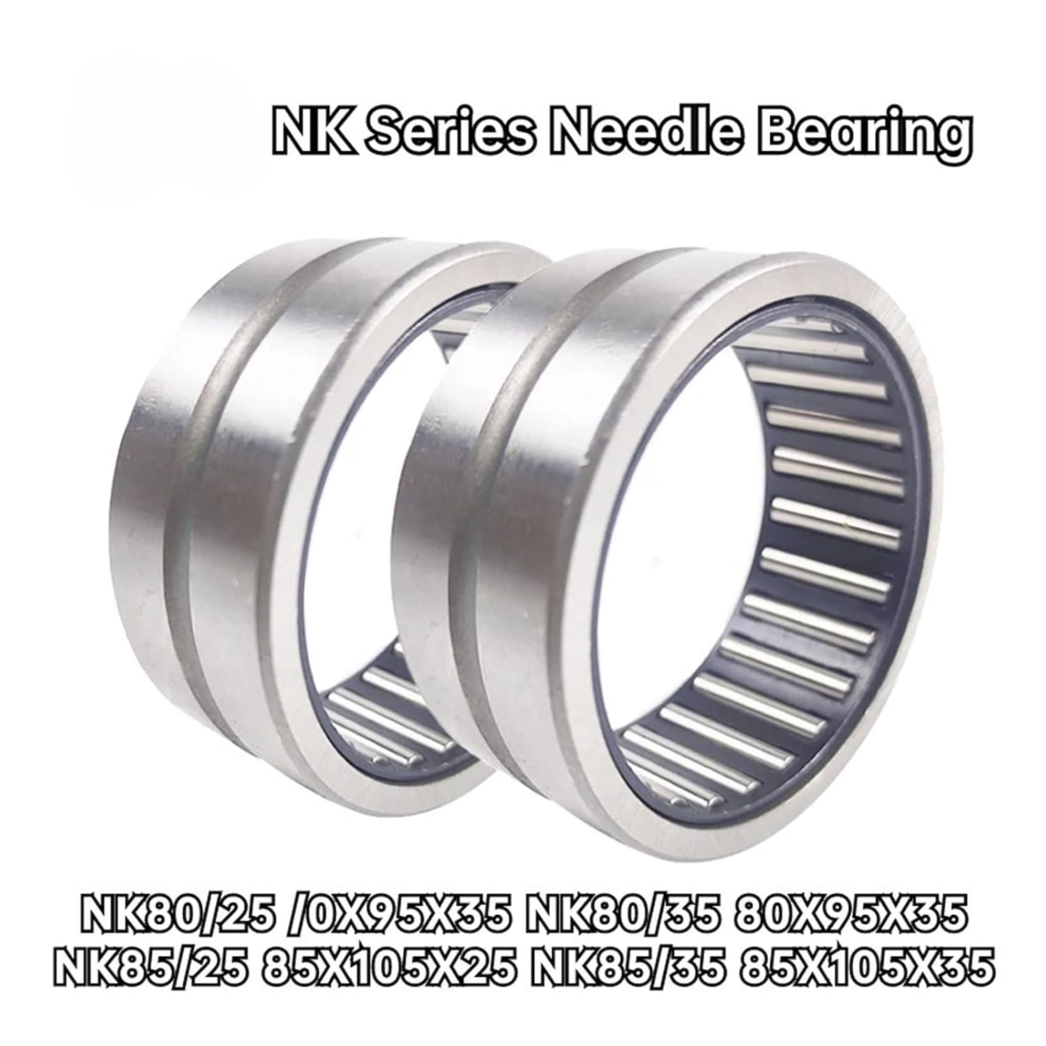 1PCS Needle Roller Bearings NK 80/25 80x90X25 NK80/35 80X90X35 NK85/25 85X105X25 NK85/35 85X105X35 Without Inner Ring(NK80-25 80X95X25)