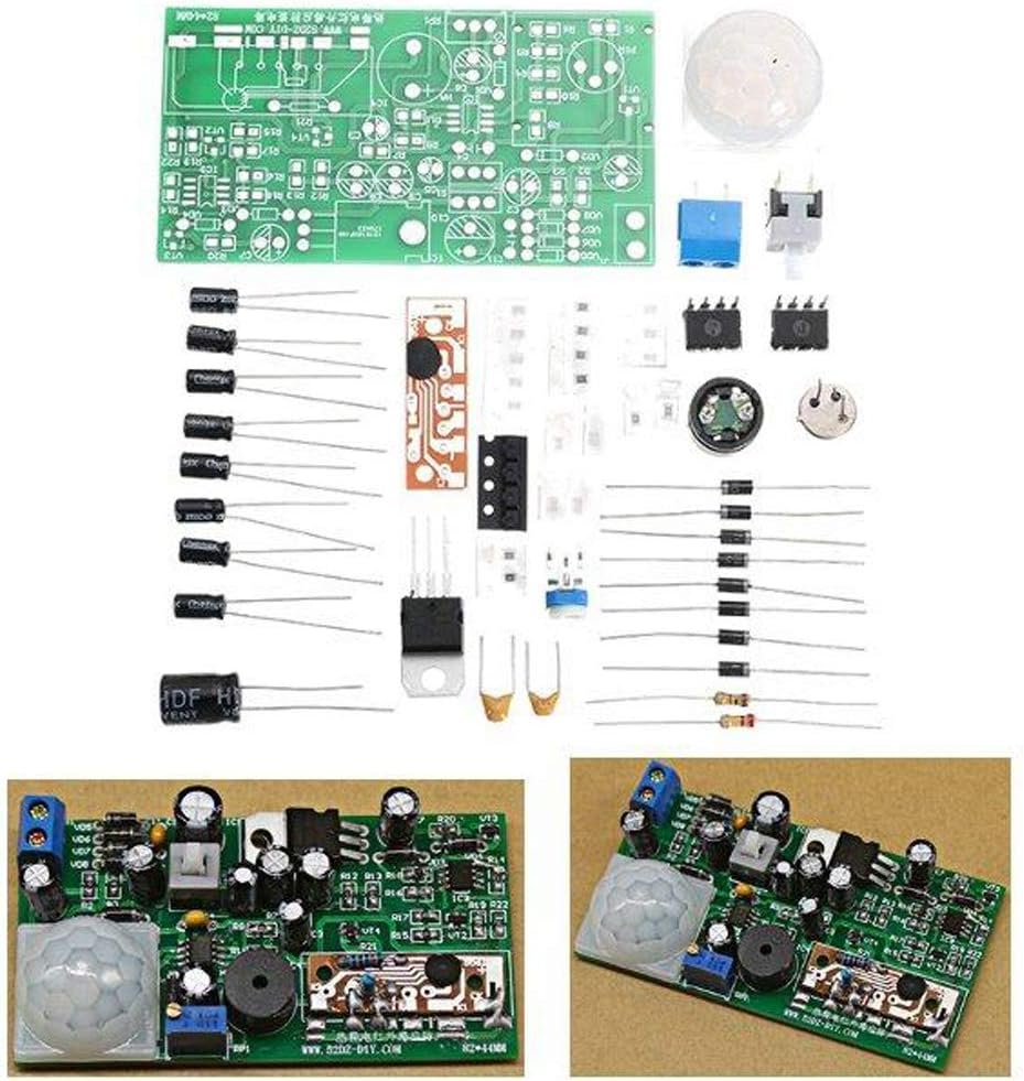 DDIY Pyroluminous Infrared Sensor Induction Circuit Soldering Project Kit for Training DIY Electronic Kit