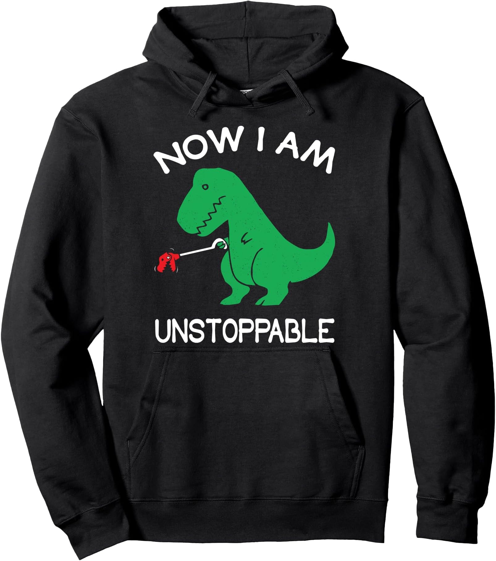 funny dino graphic hoodie