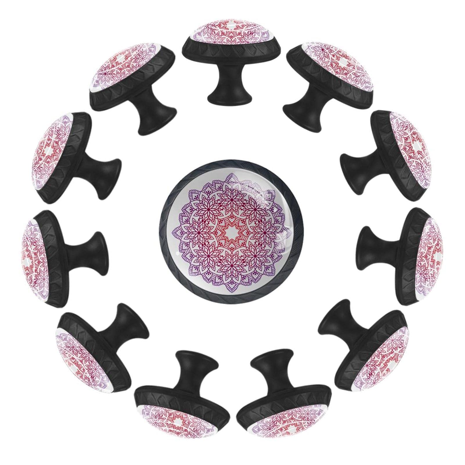 Boutons de tiroir mandala pour décorer la crèche et la salle de jeux des enfants