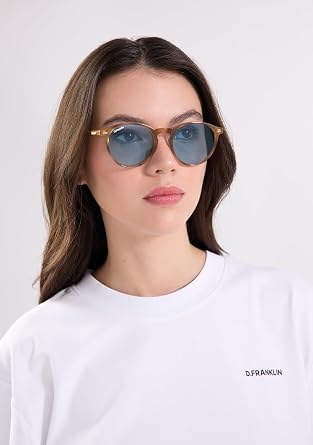 D.Franklin Sunglasses - Unisex - Sunglasses with UV protective lenses - Model ultra-light-max - Round - For men and women - Sunglasses