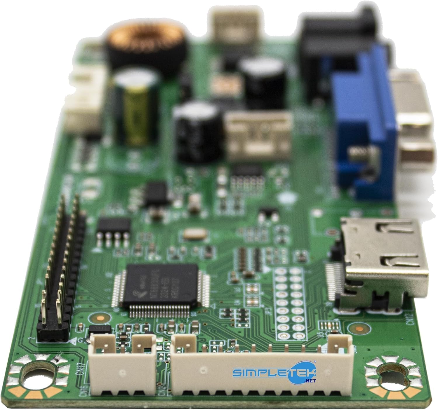 SIMPLETEK - Controller Modulo Porte | HDMI VGA Jack Audio 3.5 mm | Alimentazione 5V | Ricambio Originale per Monitor 17" Simpletek
