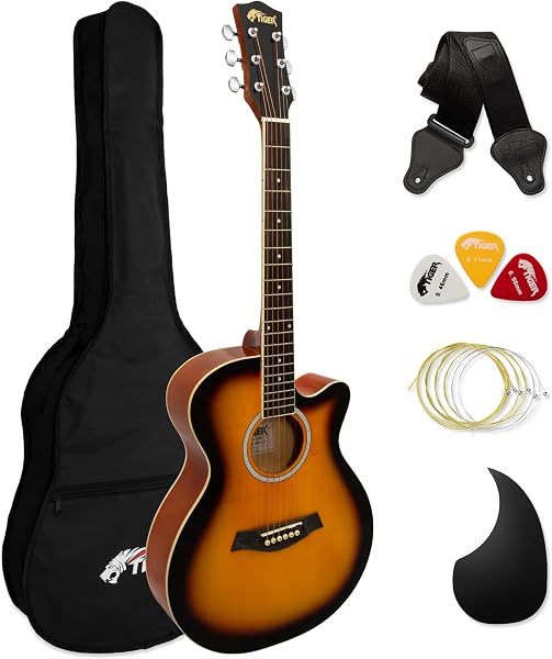 Tiger Small Body Akoestische Gitaar voor Beginners