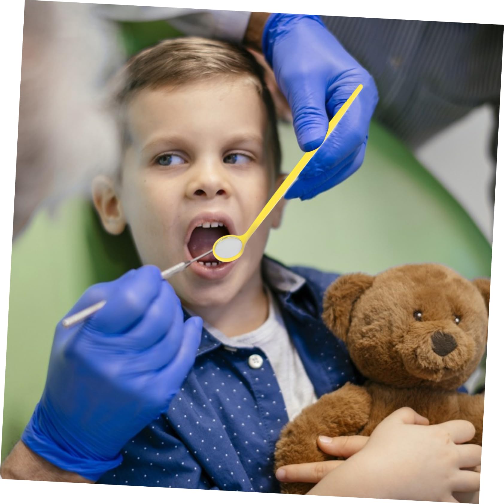 Alipis 3 Set Specchietti Dentali Colorati Per Ispezioni Kit Cura Della Bocca Per Dentisti E Ortodontisti Facile Da Usare Sicuro E Pratico 20 Pezzi*3