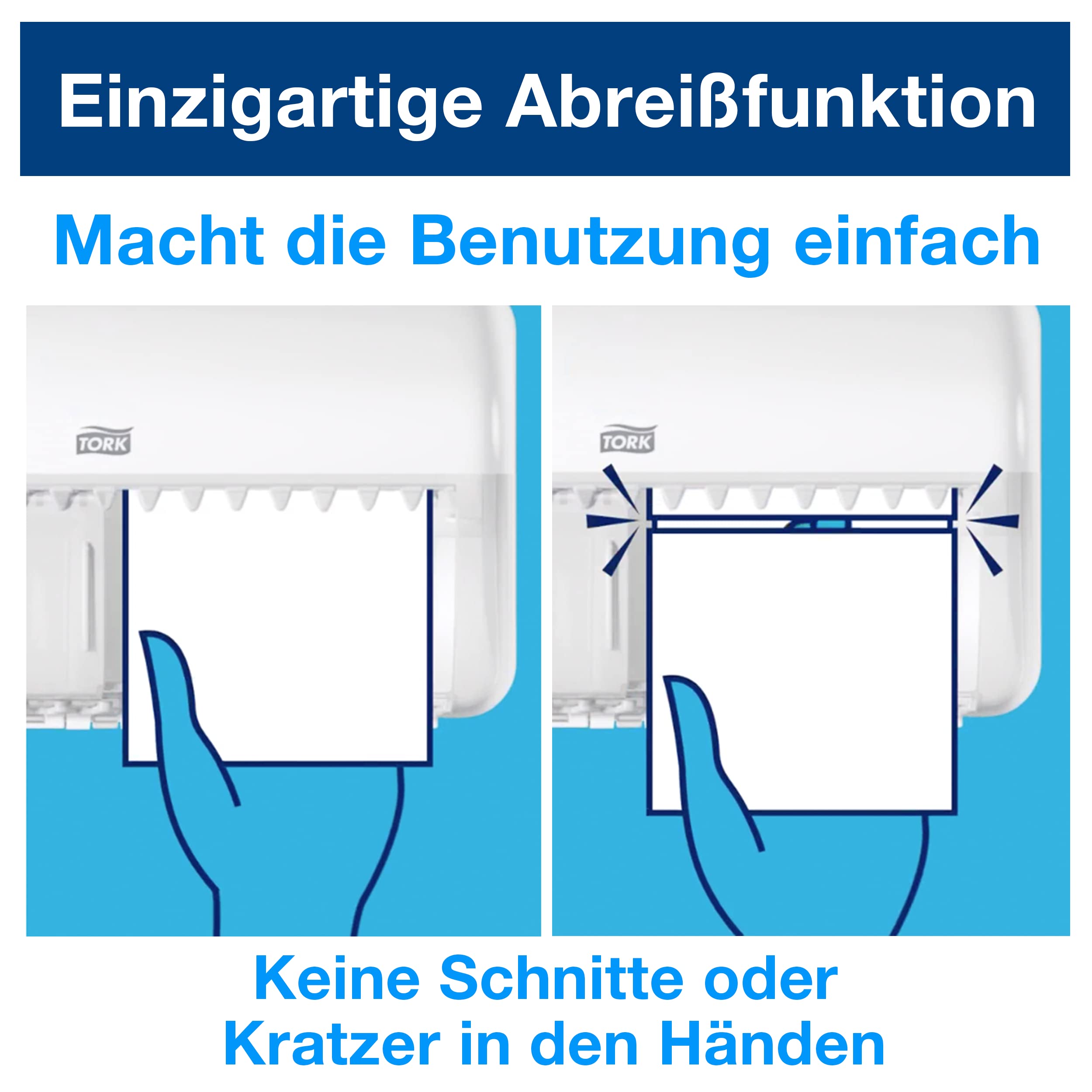 Tork 557008 Spender für Kleinrollen Toilettenpapier T4 in Schwarz / Hygienischer Papierspender für Toiletten im Elevation Design