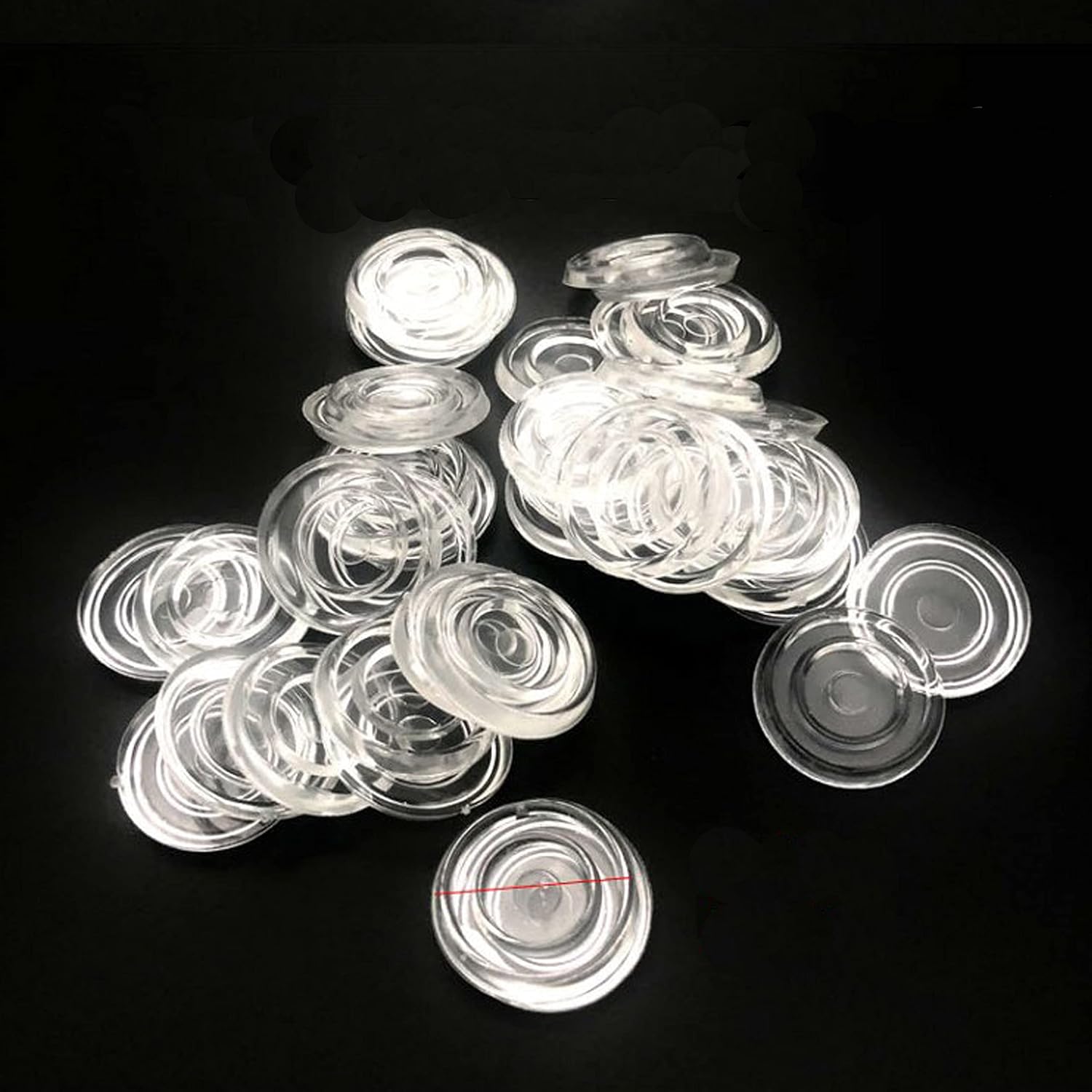 Clear Glass Table Top Bumpers,Soft Material,to Control The Movement of