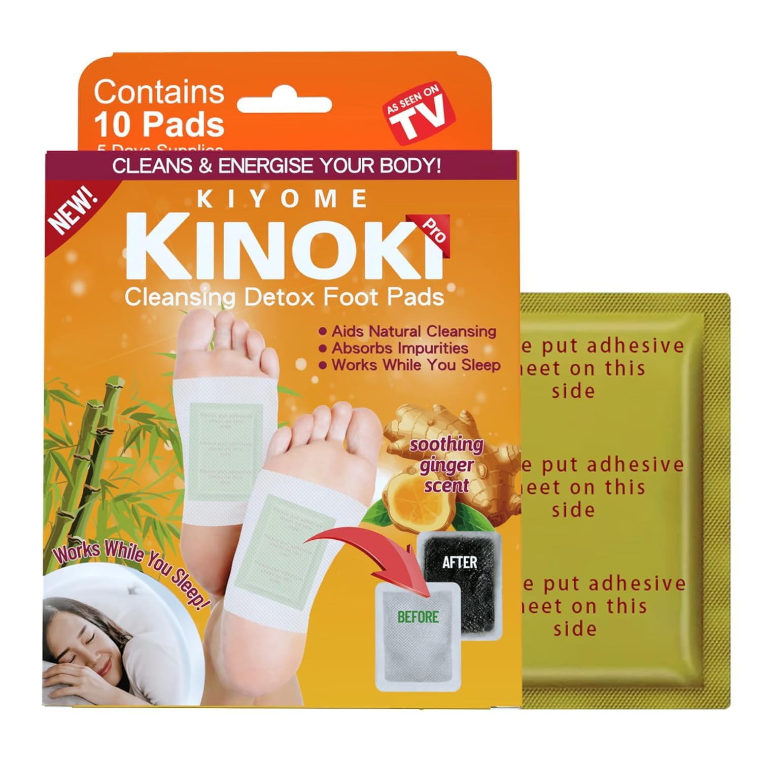 LOMESH Detox Foot Patches for Cleansing Toxin Remover for Men & Women,Deep Cleansing Detoxify Blood Circulation Foot Pad for Detox & Relaxation- Pain Relief, Stress Relief Sleep Patch-image-6
