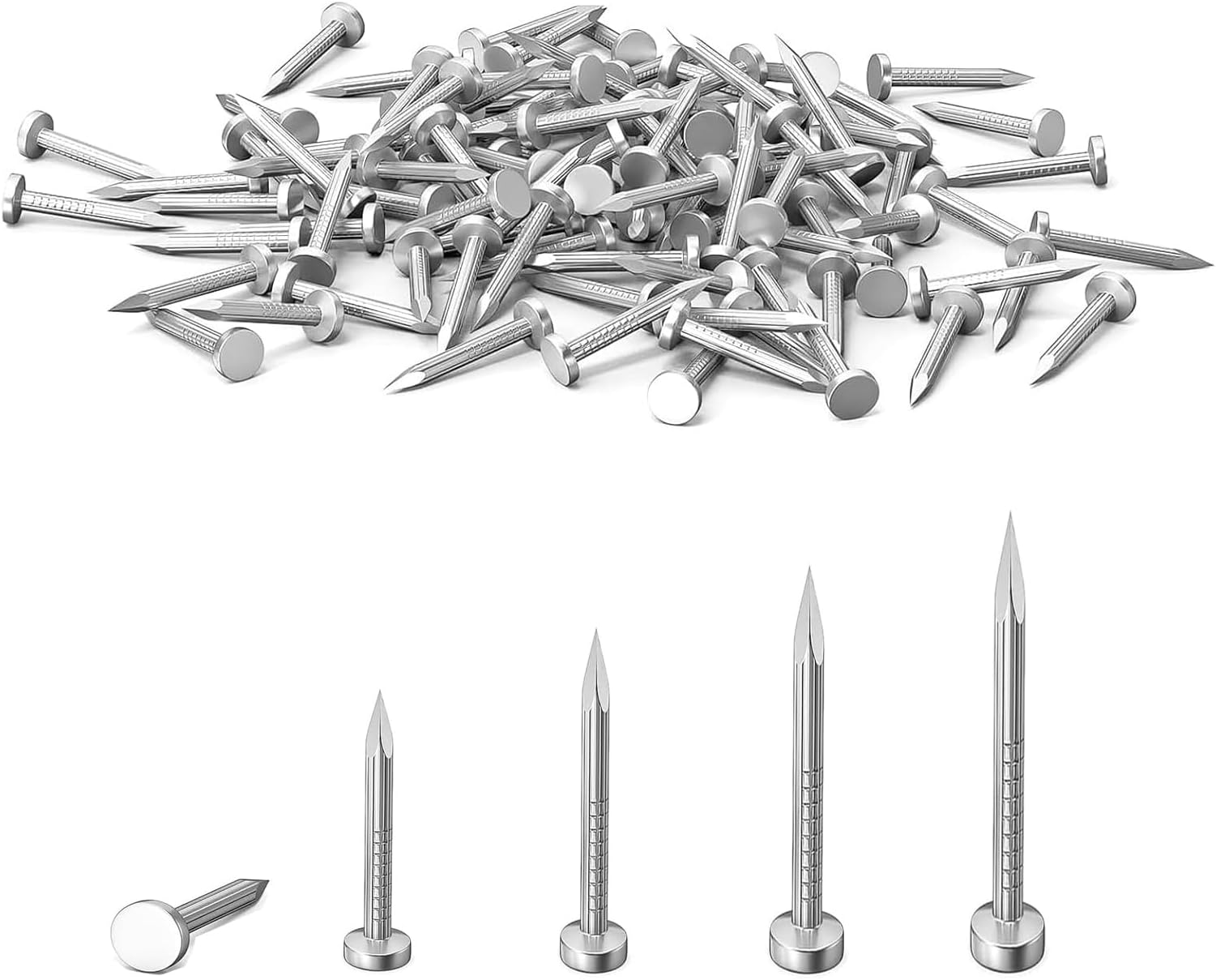 – 210 Pcs 20mm Panel Pins, Flat Head Nails for Wood, Wood Nails, Picture Nails, Galvanized Concrete Wall Nail for DIY Crafts Woodworking(20mm)
