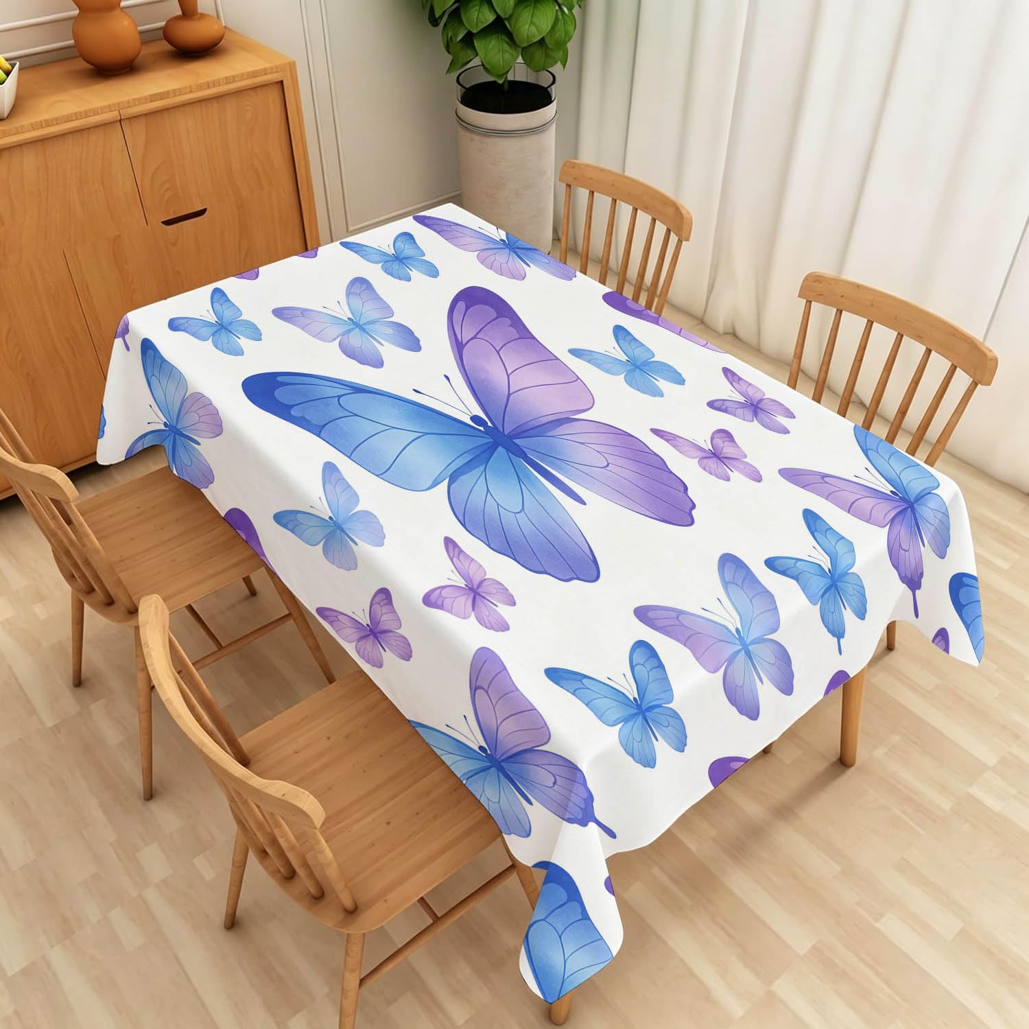 Tovaglia Rettangolare 160x240 cm Farfalle Poliestere