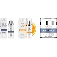 All in one SkinCare Solution with Krave IT Advanced Retinol Cream, Vitamin C Face Serum and Niacinamide Serum, A complete SkinCare for Face, Neck, Eyes & Declotte Fragrance Free