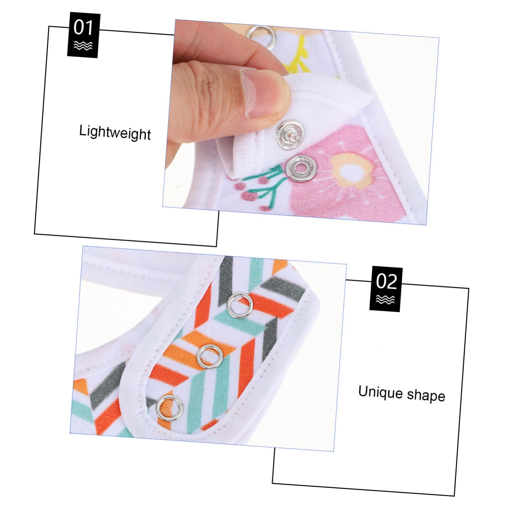 UPKOCH 8piezas Baberos De Algodón Para Bebés De Bandana Toallas Absorbentes Para Bebés y Perfectos y Eructa y Transpirables