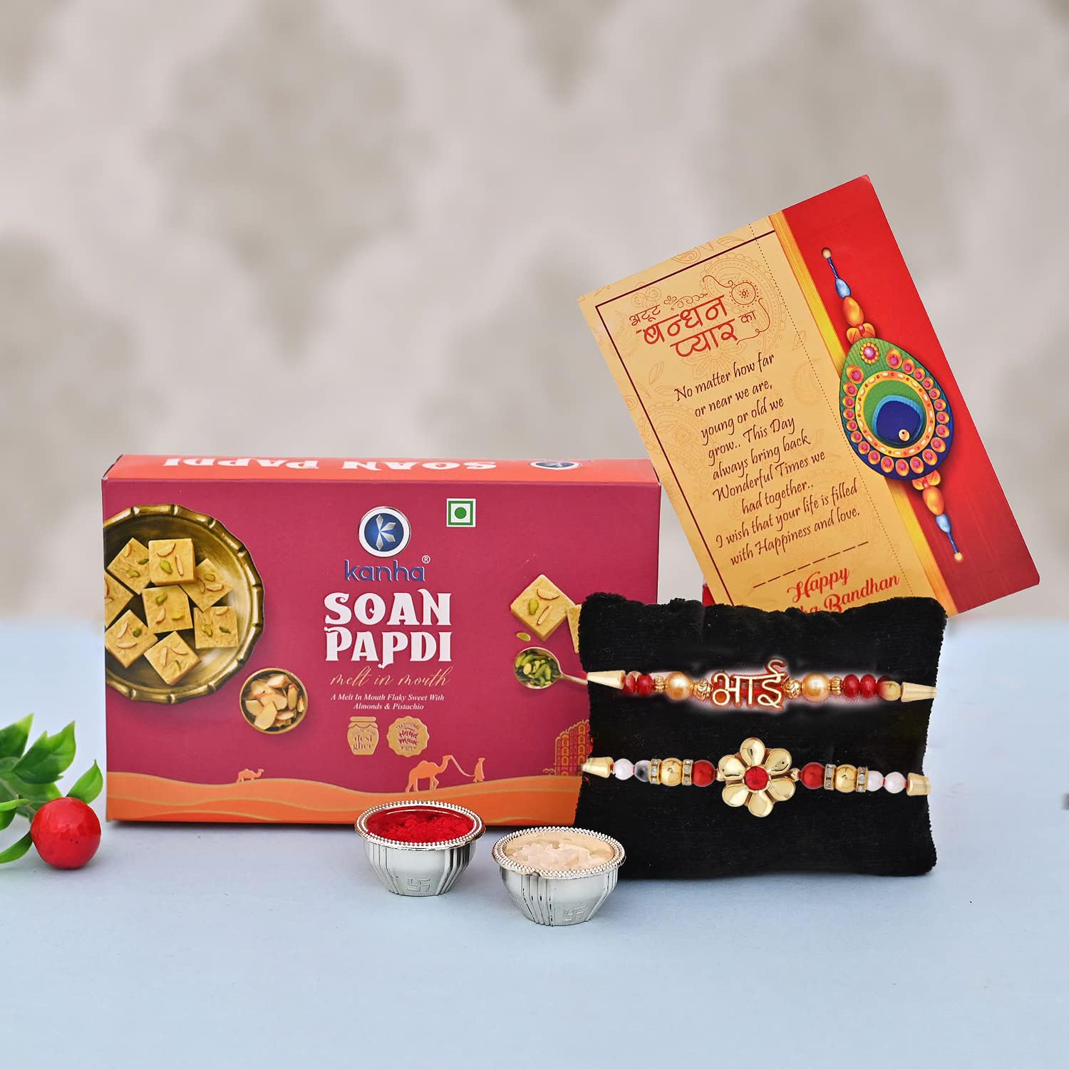 Rakhi for Brother with Soan Papdi, Rakhi Combo Gift, Peacock Om Rakhi, Set of 2 Rakhi Gift Pack for Brother, Rakhi Sweets for Brother (B098G2GNTQ) Amazon Price History, Amazon Price Tracker