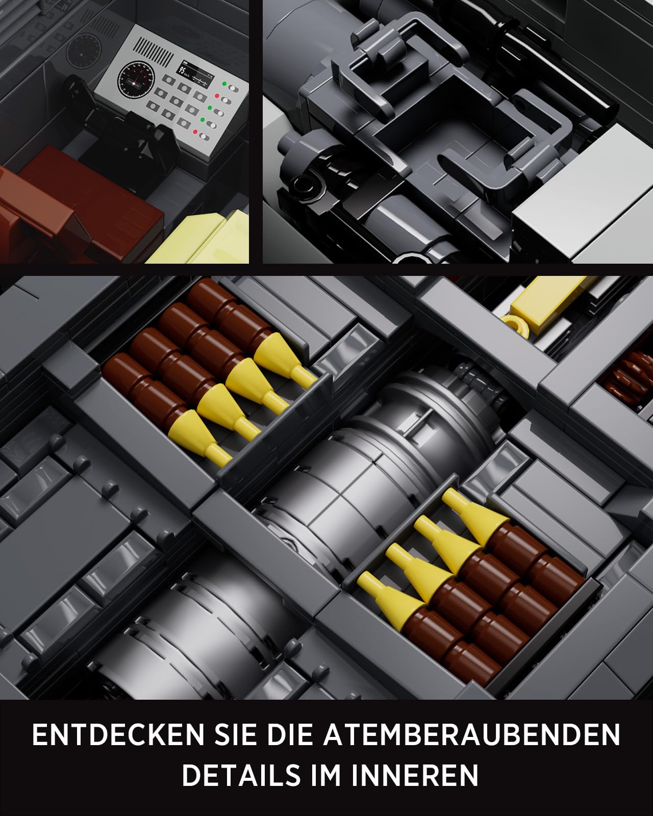 Nifeliz VIII Maus Panzer Modell Bauspielzeugset, WW2 Militär Panzer Klemmbausteine Sammlerstück für Erwachsene, Geschenk für Militärfans (2272 Teile, NF10289)