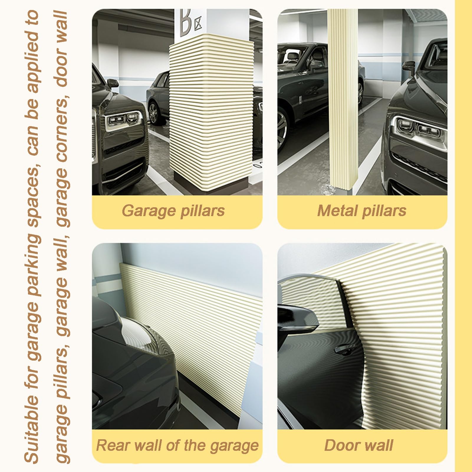 Générique Protection Murale et de Bord en Mousse pour Meubles et escaliers, Blanc cassé, 60 cm de Large x 4 m de Long - Sécurisation bébé, Protection Contre Les Chocs, re
