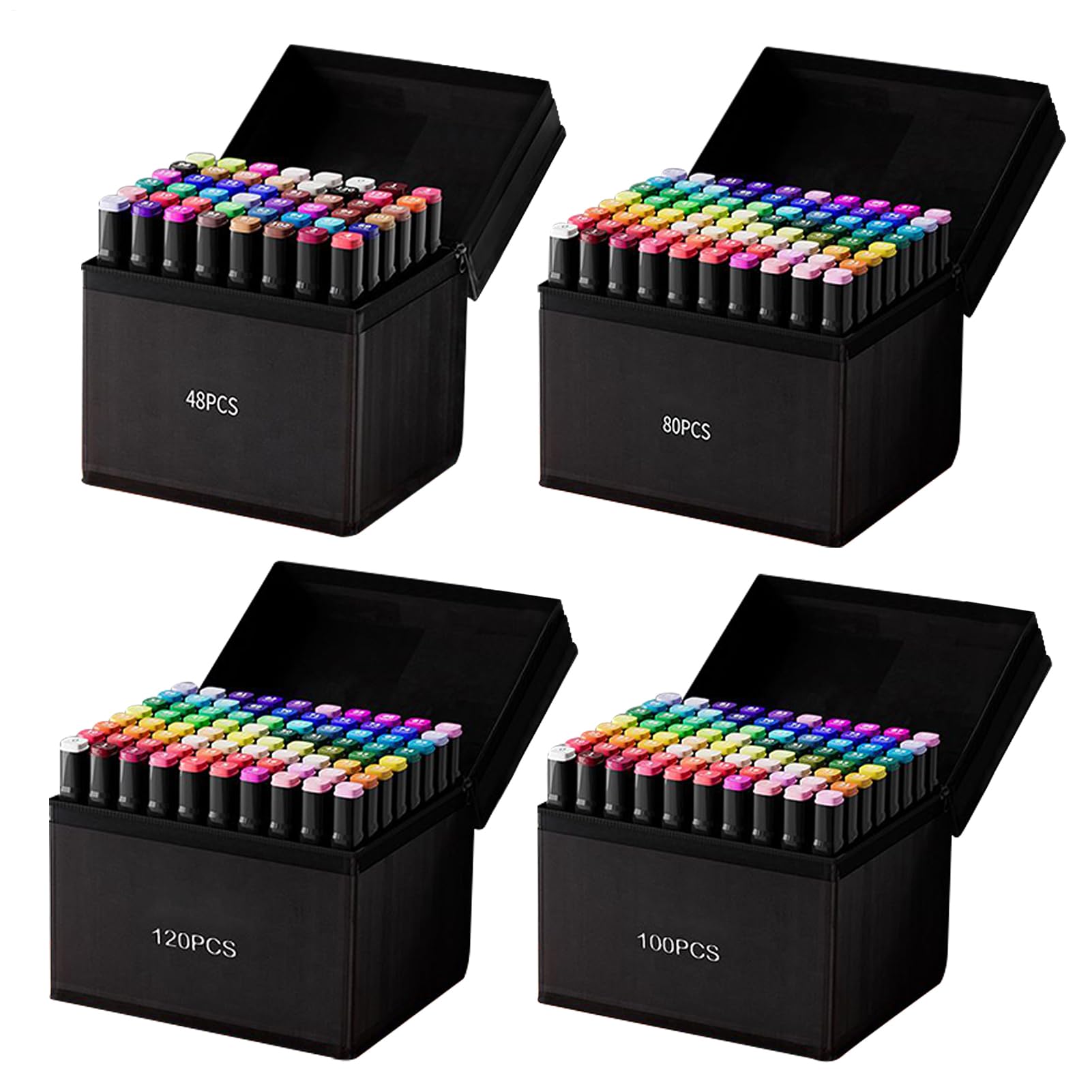Marcadores de Arte Set Impermeable De Doble Punta Al , Para Papel Y Madera