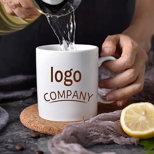 Miniatura 9 de Taza de café personalizada con nombre y logotipo de texto fotográfico, tazas personalizadas por ambos lados de 11 onzas, regalos personalizados para
