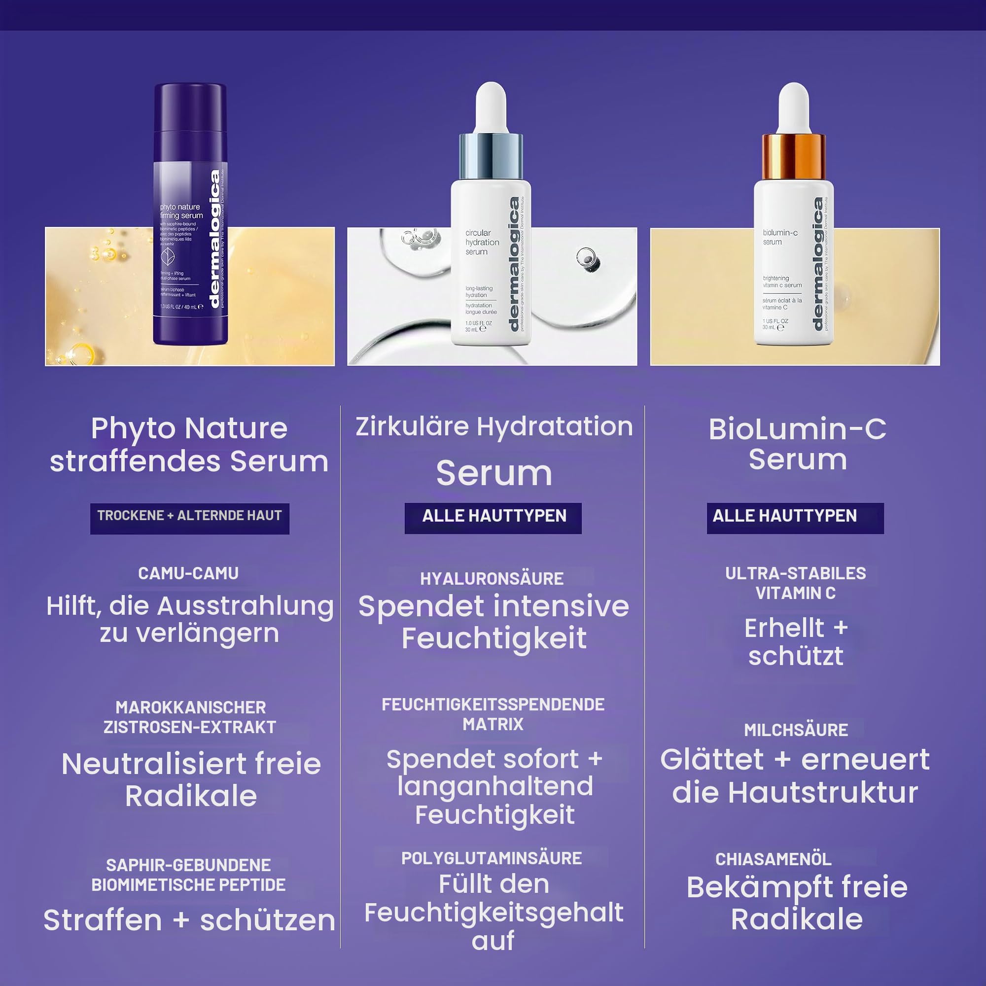 Dermalogica Phyto-Nature Firming Serum - Straffendes 2-in-1 Lifting-Serum mit Sofort- und Langzeitwirkung. Schnelle und langfristig glättende, liftende und revitalisierende Wirkung.