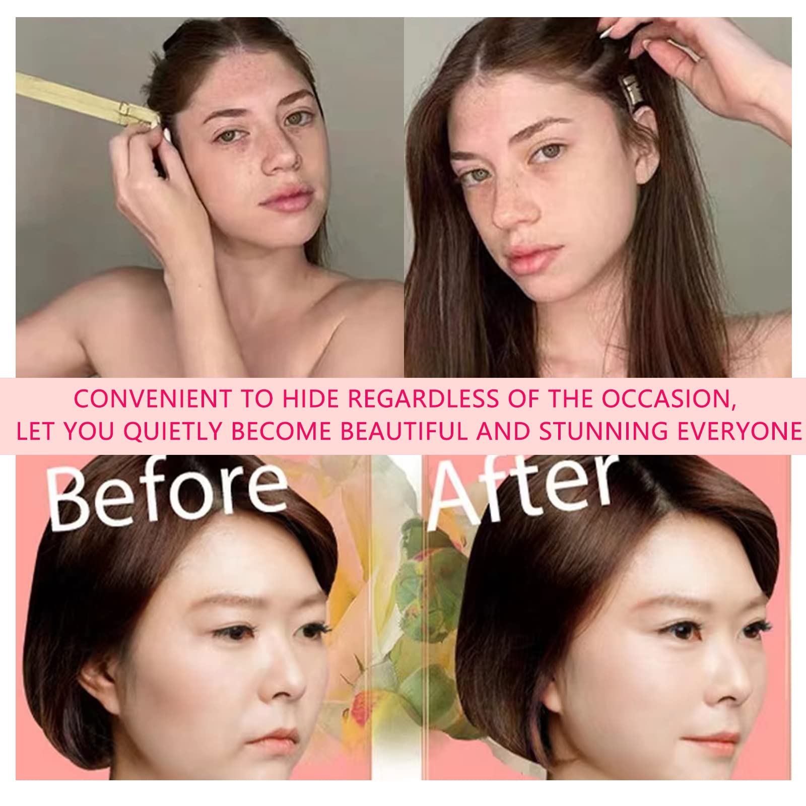 Face Lift Tape 3 Piezas Cinta de Estiramiento Facial Cinta de Levantamiento de Cuello y Ojos para La Mujer Anti-envejecimiento（Cinturón Doble Negro & Albaricoque & Marrón）
