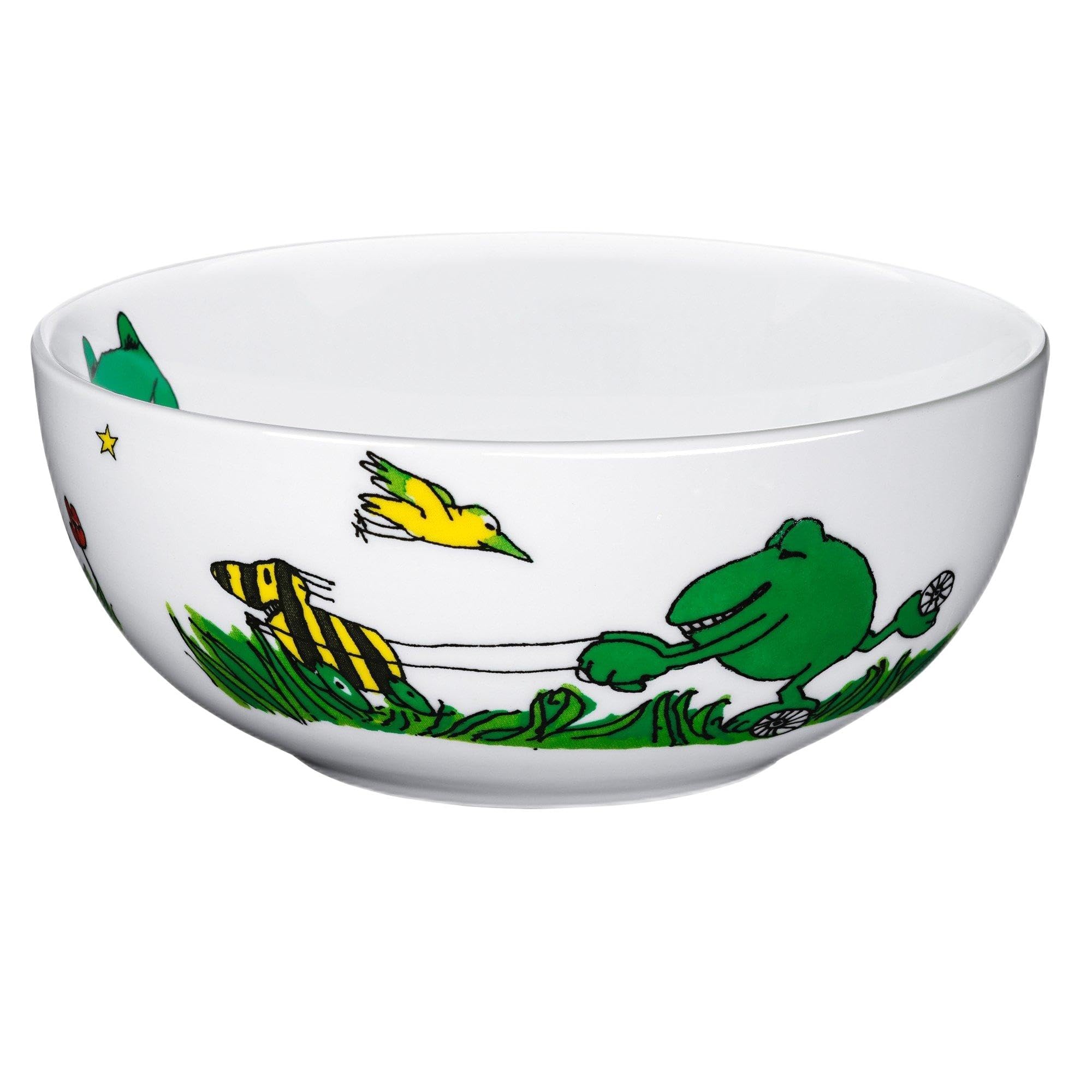 WMF Janosch Porcelain Children's Crockery Cereal Bowl, Multi-Colour