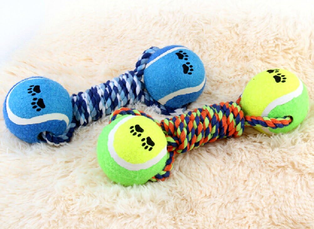 PANDA SUPERSTORE Knot Rope Ball Chew Dog Puppy Toy Pet Chew Toy Random Color