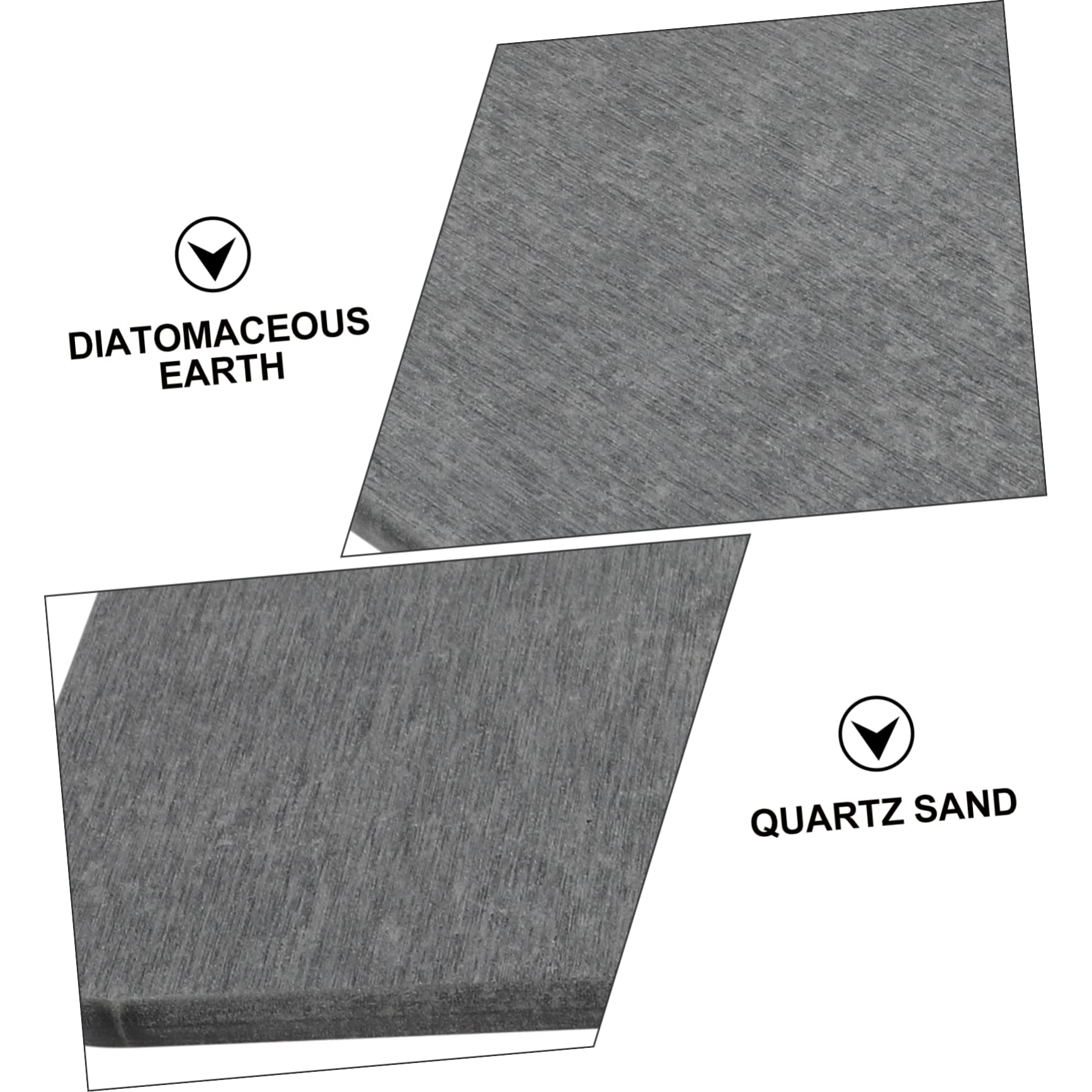 WOONEKY Tappeto per Bagno e Cucina in Terra Diatomea 40x30 Cm ad Asciugatura Rapida Eccellente Assorbimento e Superficie Morbida e Confortevole