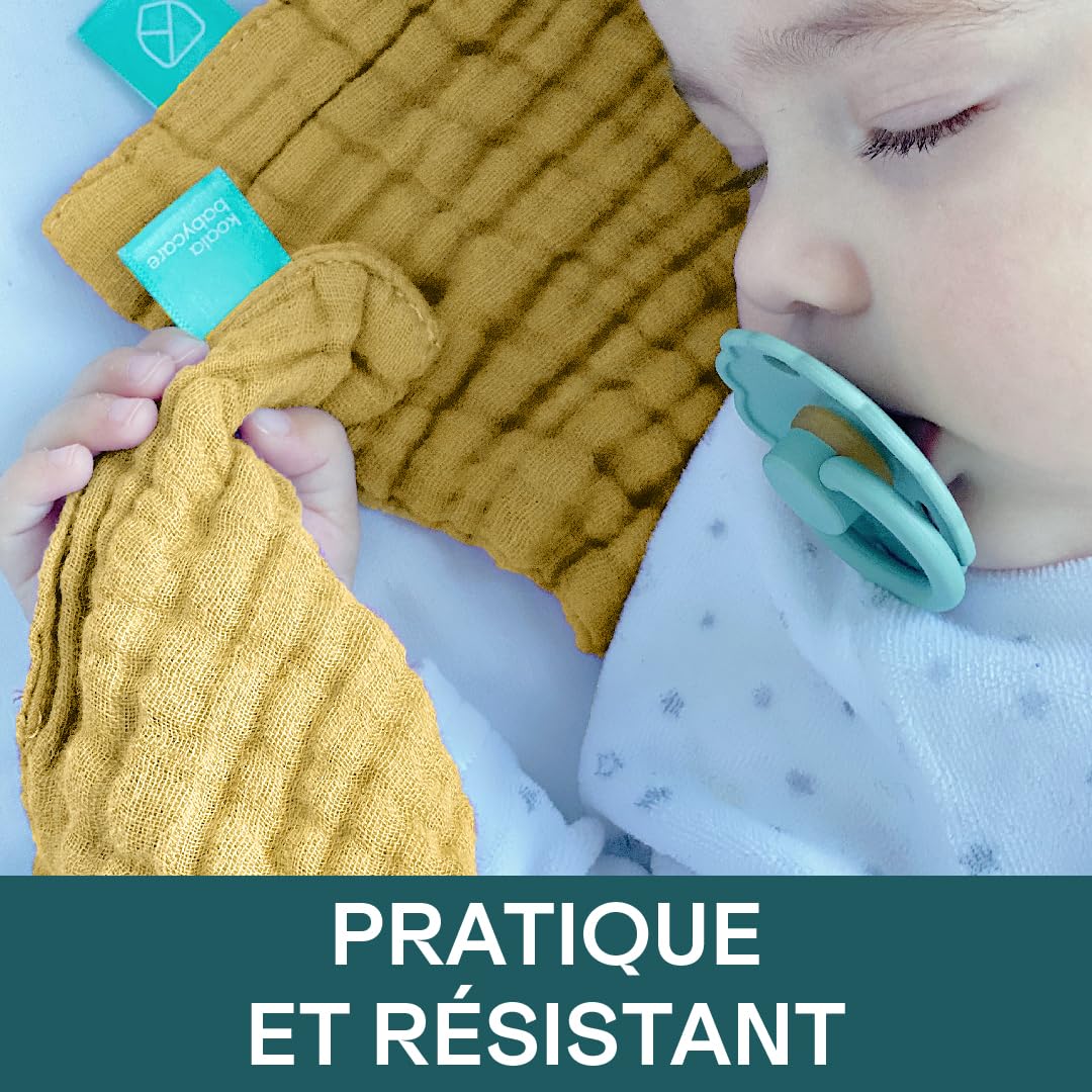 KOALA BABYCARE - Langes Coton Bébé 30x30 – Paquet de 6 pièces pour Allaitement et Emmaillotage (Swaddle) Idéal comme Cadeau Nouveau-né