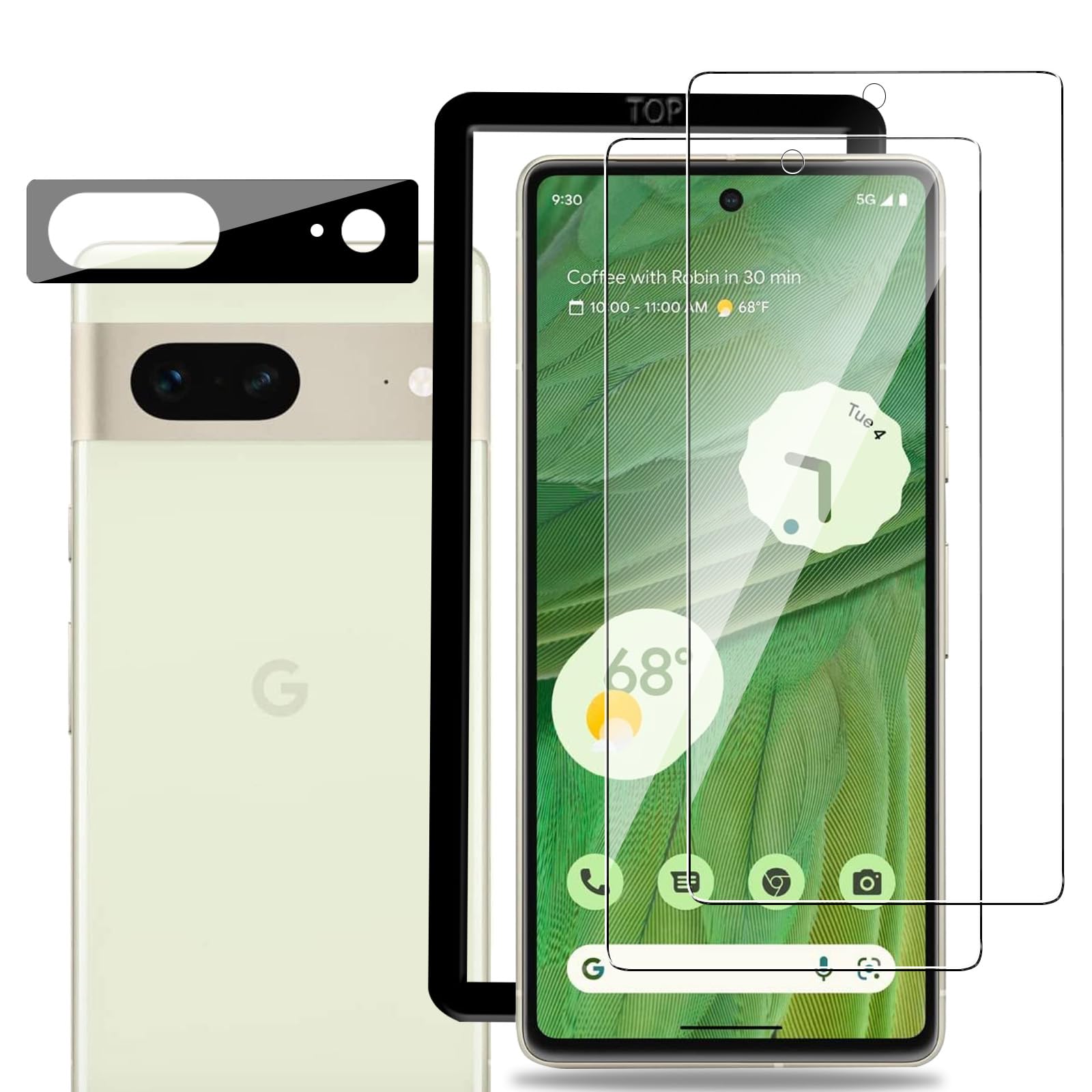 Amazon | iXinQu ガラスフィルム Google Pixel 7 用 (2枚)＋ カメラ 