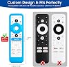 Funda protectora de silicona para control remoto de Onn Google TV 4K Plus/Pro (2024) Android TV Box, cubierta antideslizante y a prueba de golpes, reemplazo en azul brillante 3