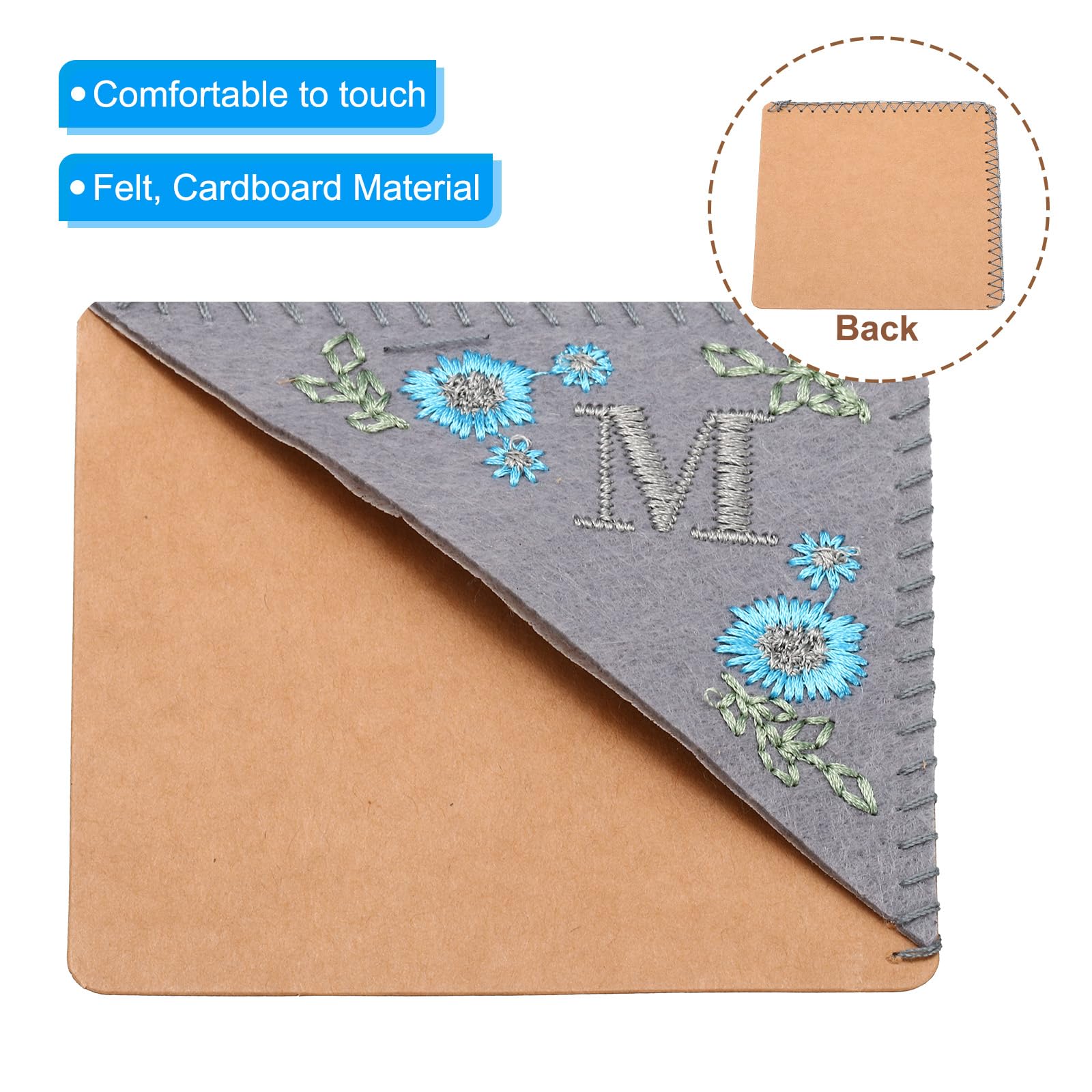 PATIKIL Personalized Embroidered Corner Bookmark - Image 3