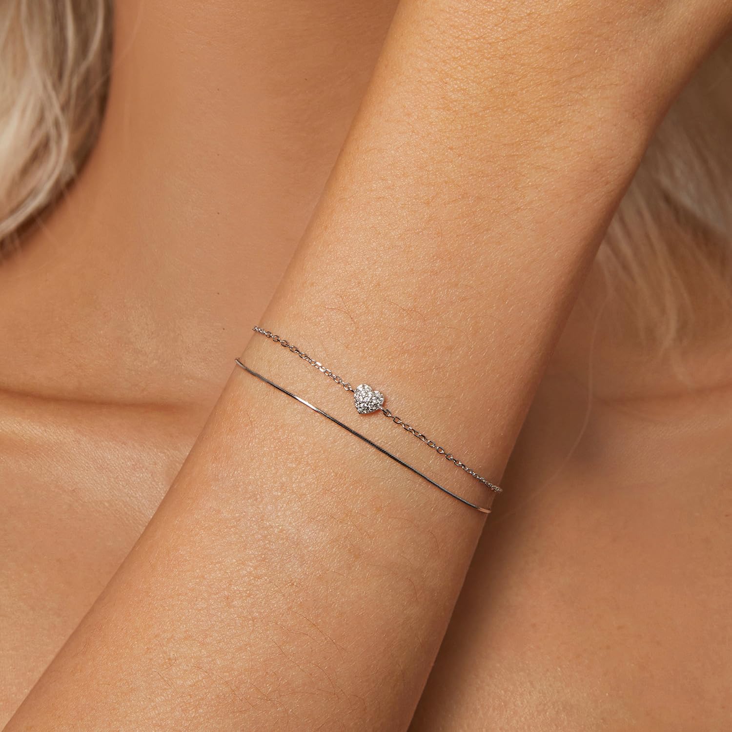 Pulsera de Plata de Ley 925 Multicapa para Mujer, Estrella satélite, Cruz, círculo, Mariposa, lágrima, Disco Ovalado, joyería de Playa en Capas