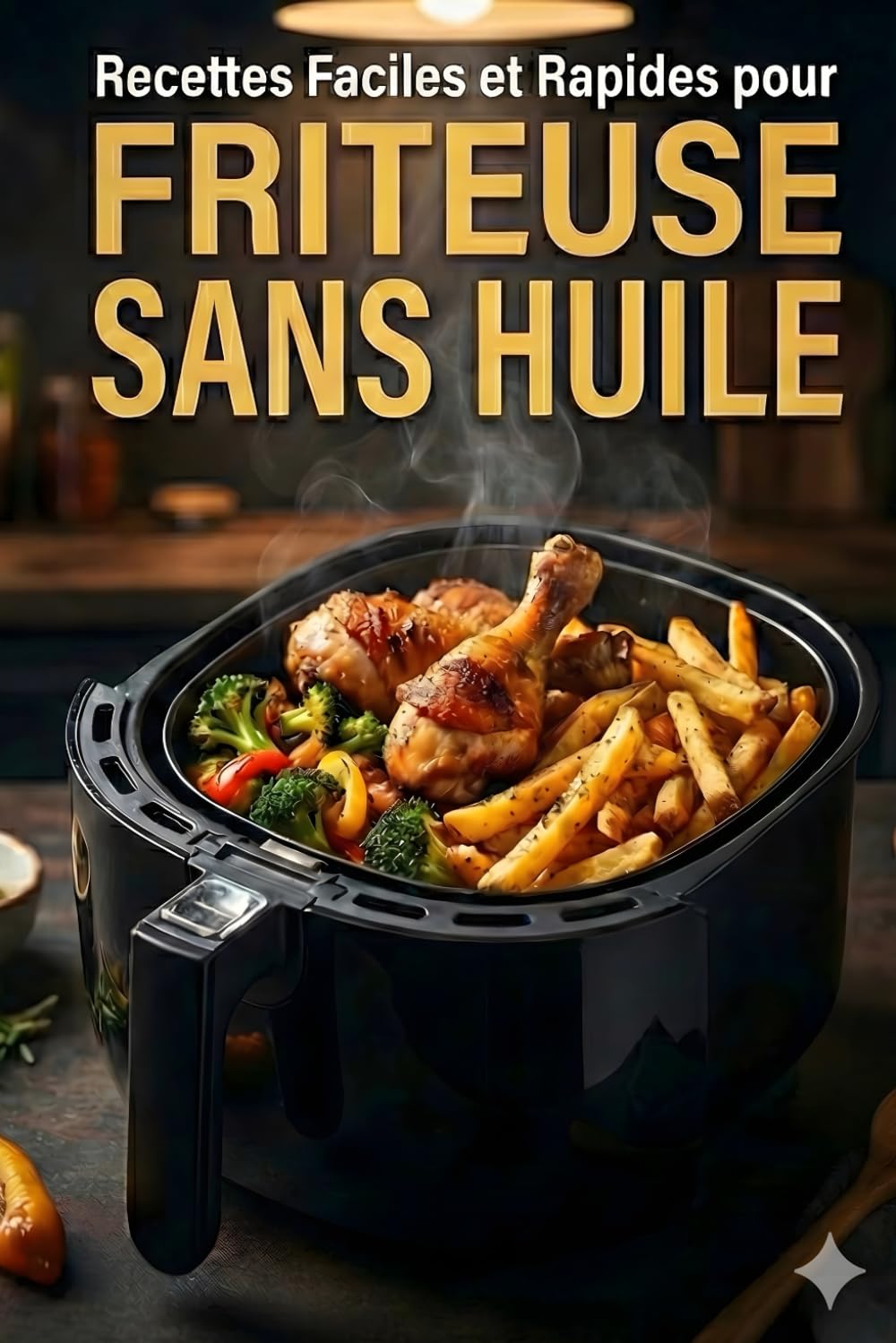 Recettes Faciles et Rapides pour Friteuse sans Huile: 60 Idées de Repas Sains et Croustillants (Volailles, Viandes, Poissons, Légumes et Desserts)