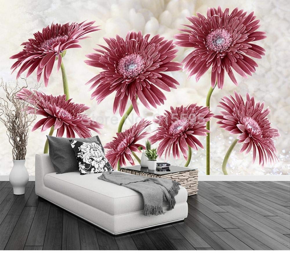 Papier peint personnalisé 3D pastoral fleur 300x210 non tissé salon
