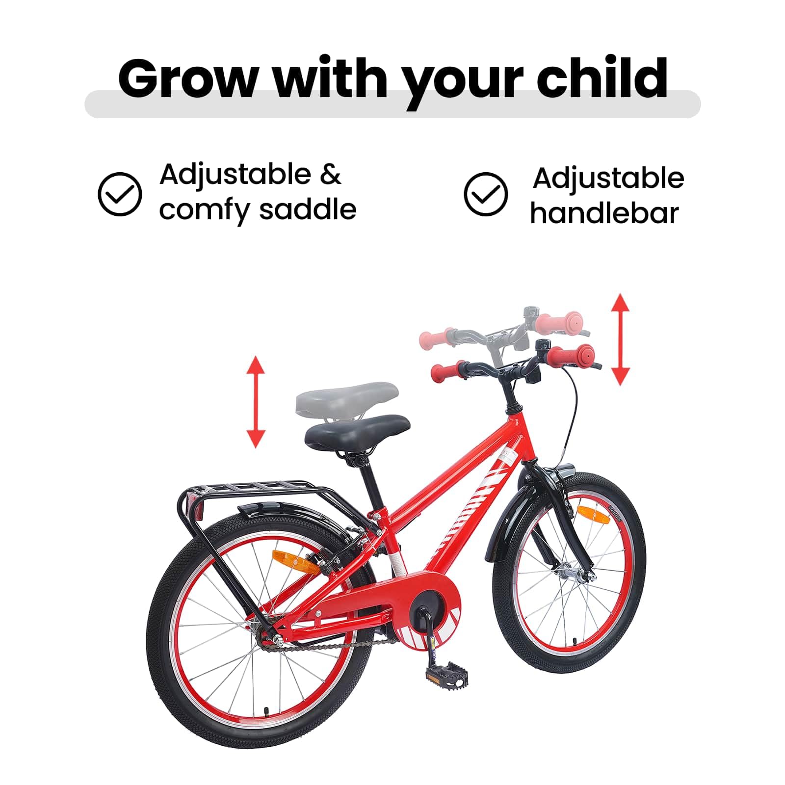 vidaXL Kinderfahrrad Stahl Jugend Fahrrad Klassisches Jungs und Mädchen Junior