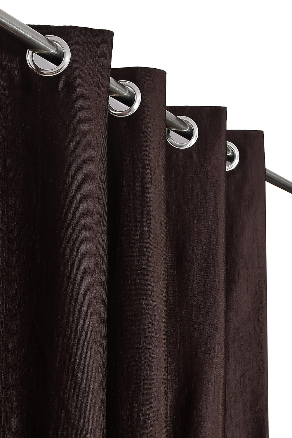 Curtains 7 Feet Long for Living Room – Door Curtains Set of 1 Pcs Panel, Curtain Solid Parda for Home Décor & Office Brown Colour 7 feet (48 x 84 Inch) - 1 Pcs