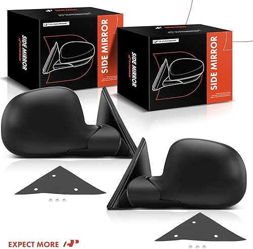 Miniatura 8 de A-Premium Par (2) espejos laterales para conductor y pasajero compatibles con Chevy, GMC, Isuzu y Oldsmobile - Blazer, S10, Jimmy, Sonoma, Hombre,