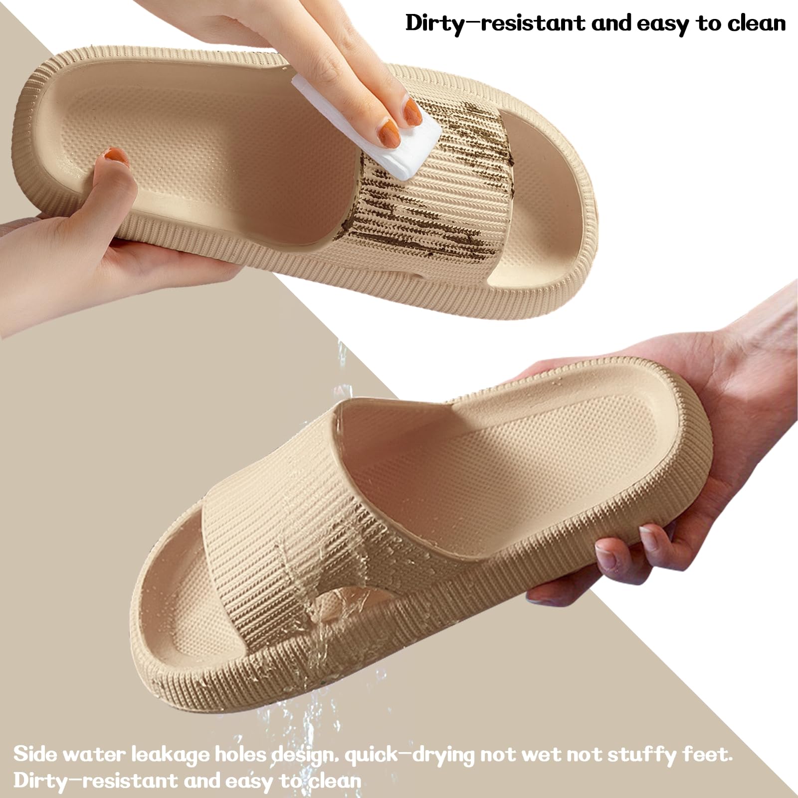 QJJQ Ciabatte Donna Uomo Comode Slide Ciabatte Nuvole Ultra Morbide Casa Pantofole Sandalo Estive Antiscivolo Ciabatte da Mare Spiaggia Piscina