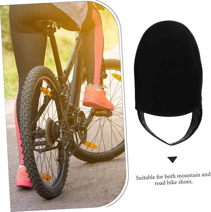 Cubrezapatos de ciclismo invierno negro LIOOBO miniatura 7