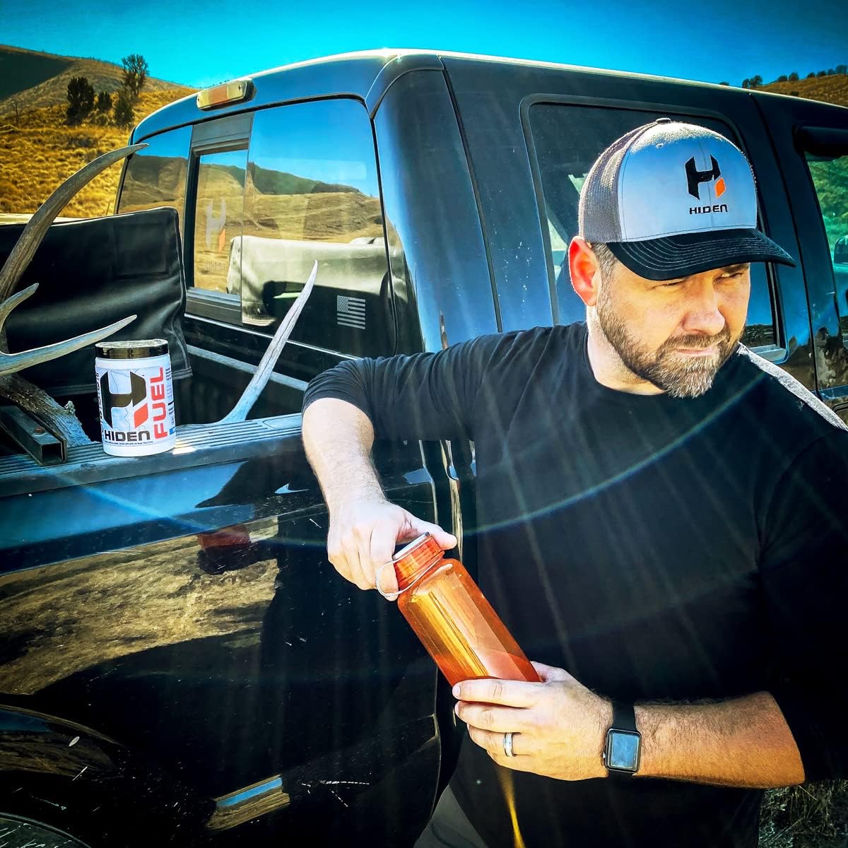 Miniatura 5 de HIDEN Blaze - Sombrero de caza naranja sombreros Snapback para hombre