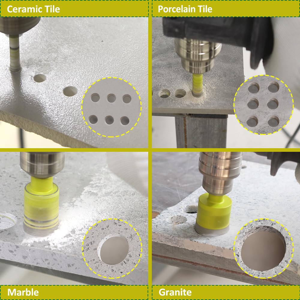 Foret Diamant Sec Set - 8 Pièces 6mm Trépan Diamant Et 2