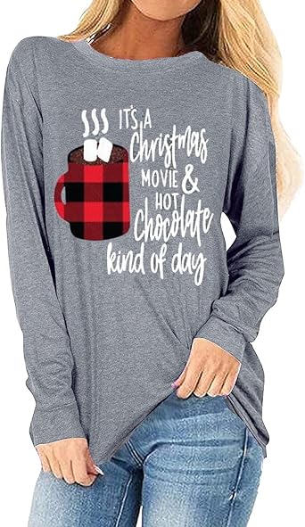 Plaid Buffalo Christmas Shirt for Women 