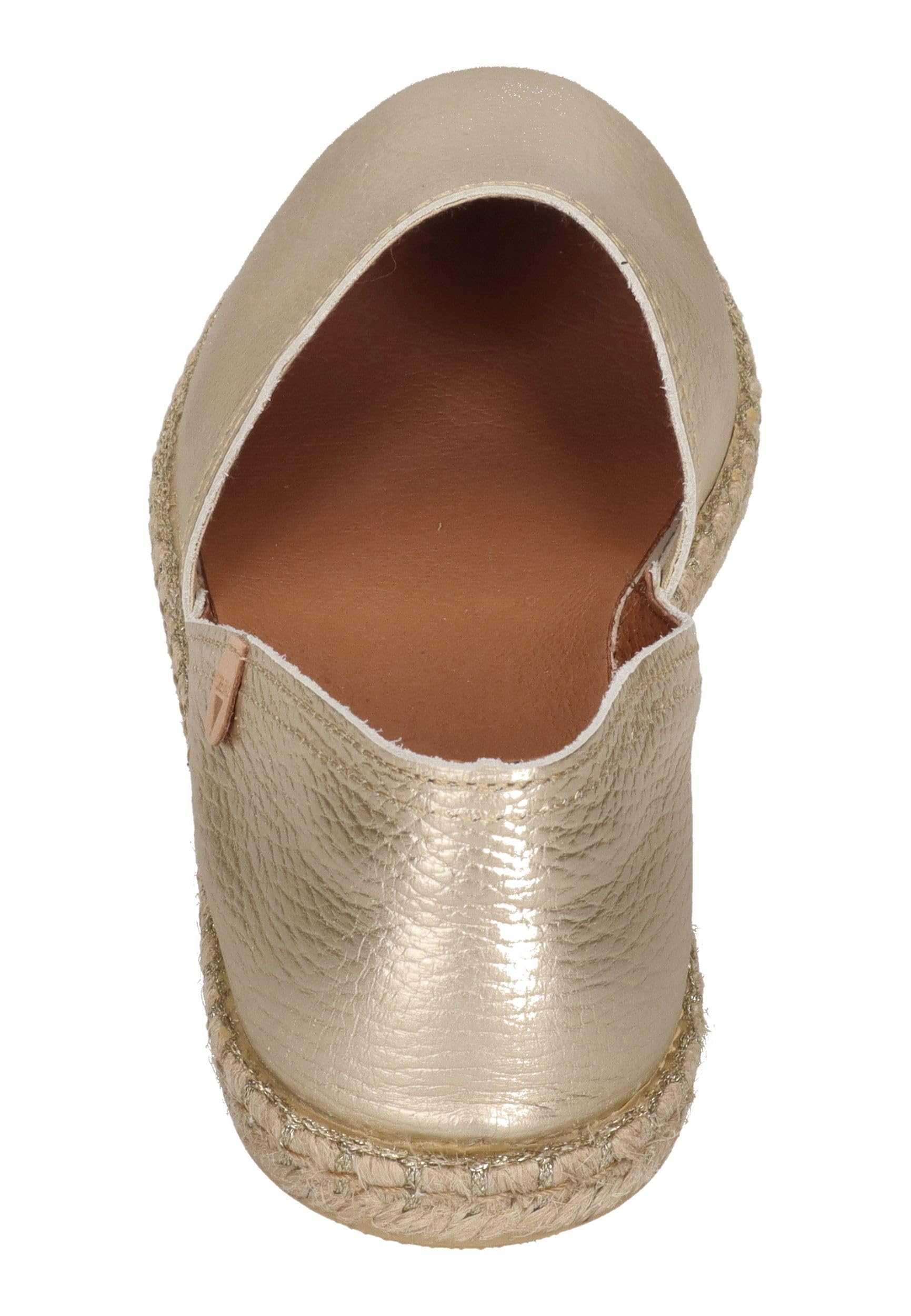 VERBENAS Espadrilles da donna Carmen nucleo Metal gal ORO
