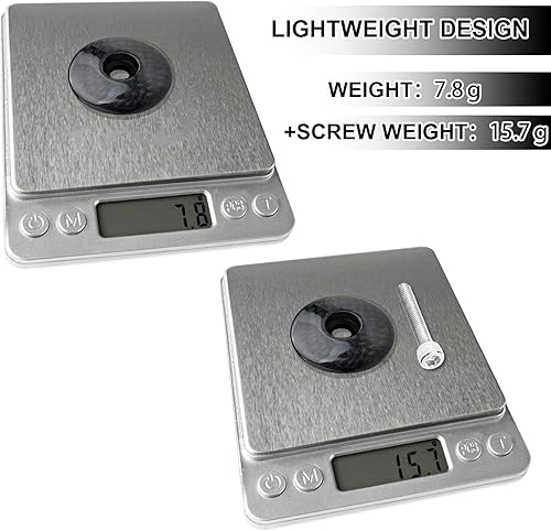 Miniatura 5 de BUCKLOS 1 18 inch AluminumCarbon Fiber Bicycle Headset Top Cap, Star Nut Plug Bolt Stem Expanding Nut Bolt.